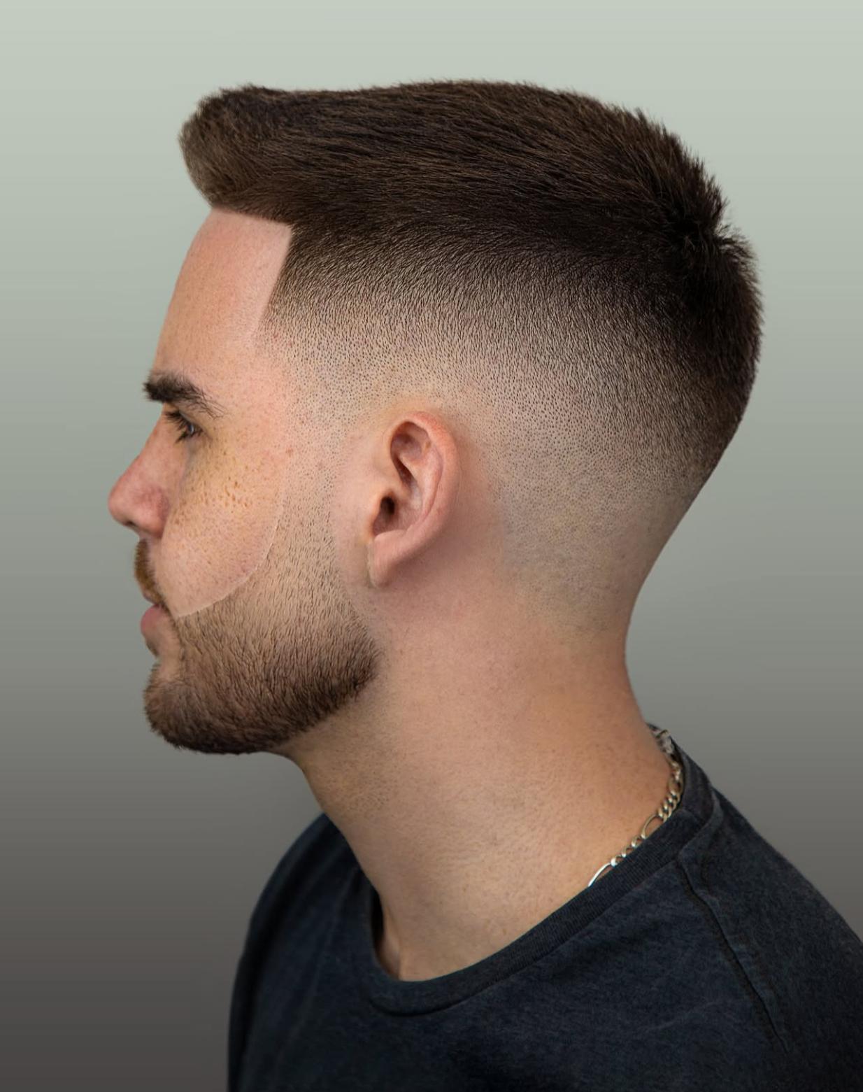 Men's haircut at D'Cache Salon Studio Lilburn GA